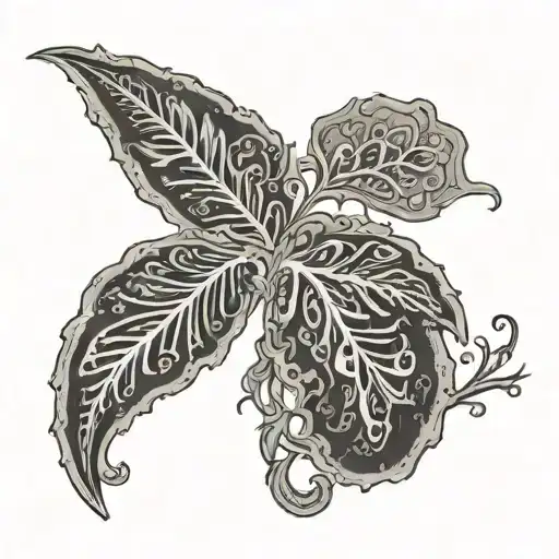 Paisley Pattern With Eerie Tree