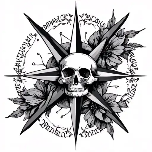 Virgin Wind Rose Carpe Diem Memento Mori