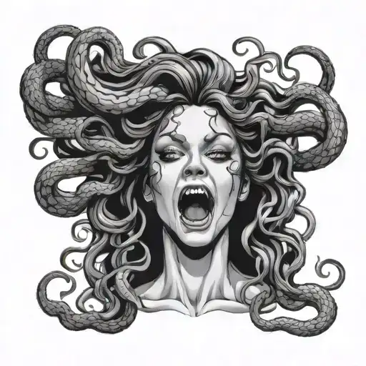 Screaming Medusa Girl