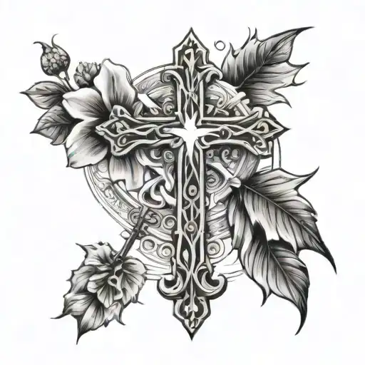 A Tattoo Idea Of A Cross With July 31St 1972 On The Top And August 13Th 2010 On The Bottom