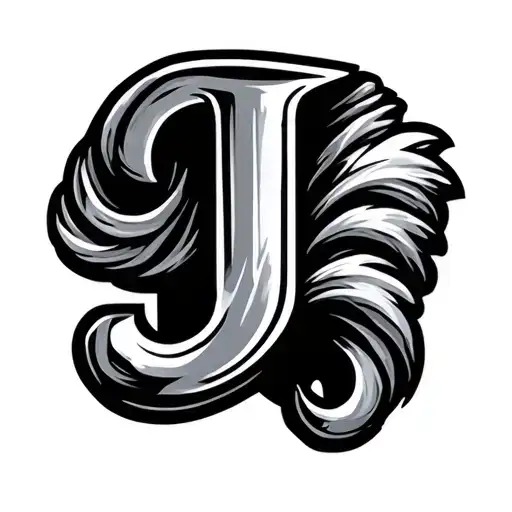 Fish Hook Letter J Ring Finger