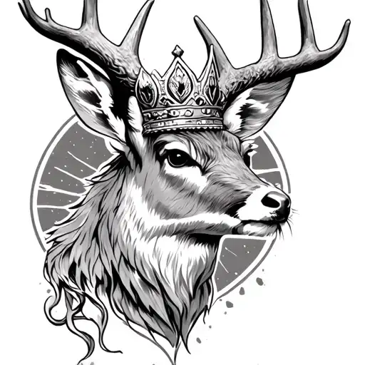 Jackalope With Crown