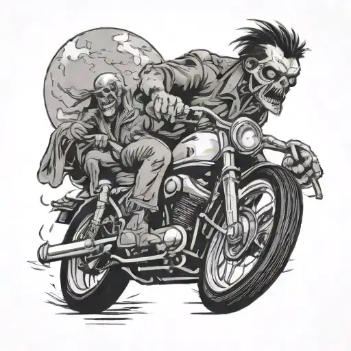 Zombie Motorcycle Riding