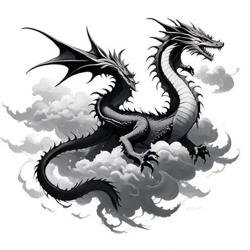 Dragon In Clouds