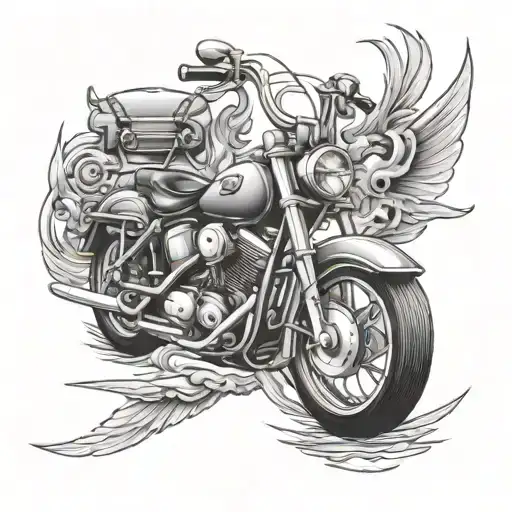 Guitar Plane Motorcycle