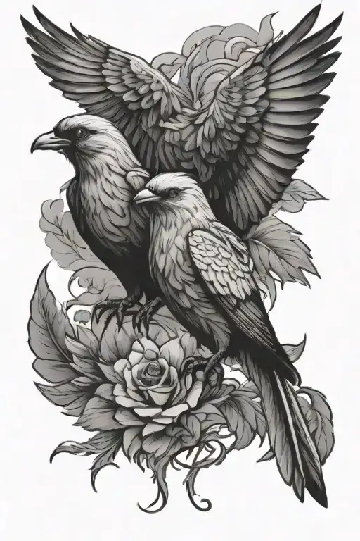 Represents Birds And Freedom Standing