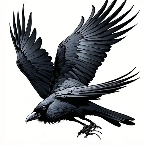 Crow Flying