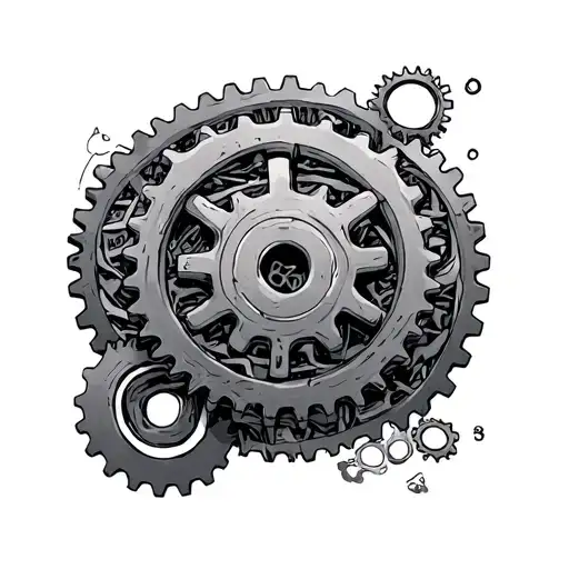 Tangled Gears Representing Anxiety Mental Health