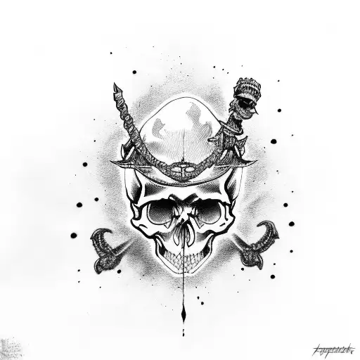 Skull Death Bones Sky Hell Sacrifice