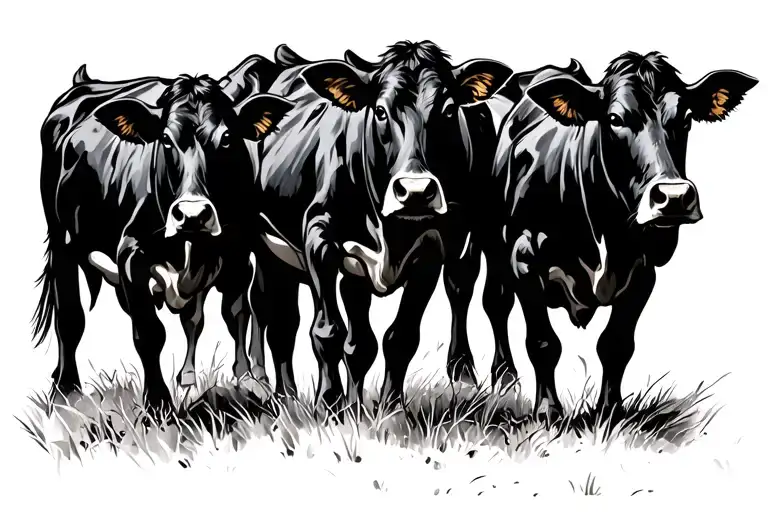 Cowboy Herding Cattle