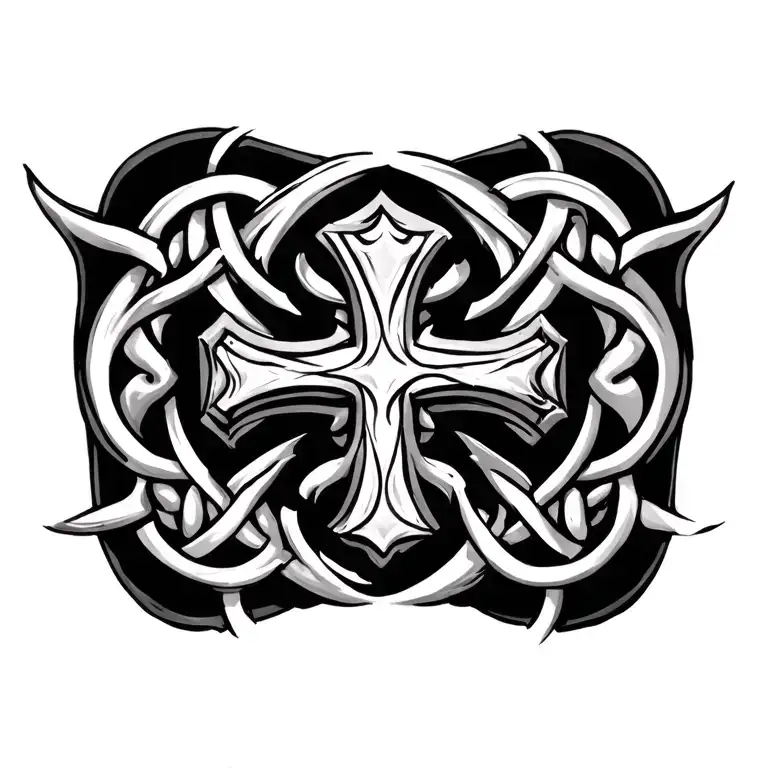 Celtic Tribal Cross