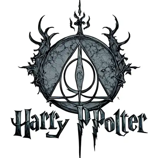The Deathly Hallows Of The Harry Potter Saga Logo Incorporated