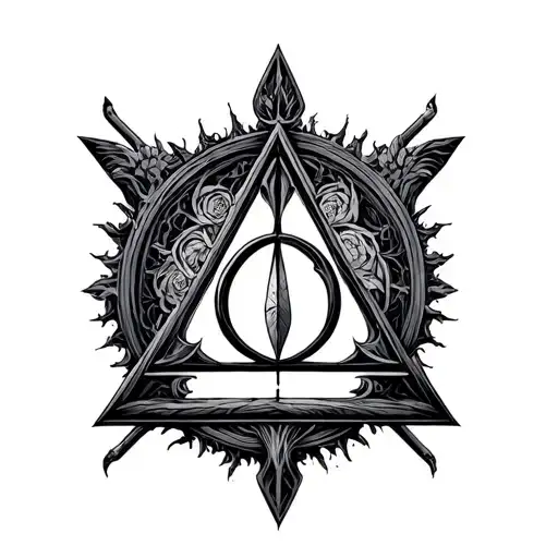 The Deathly Hallows Of The Harry Potter Saga Logo Realist