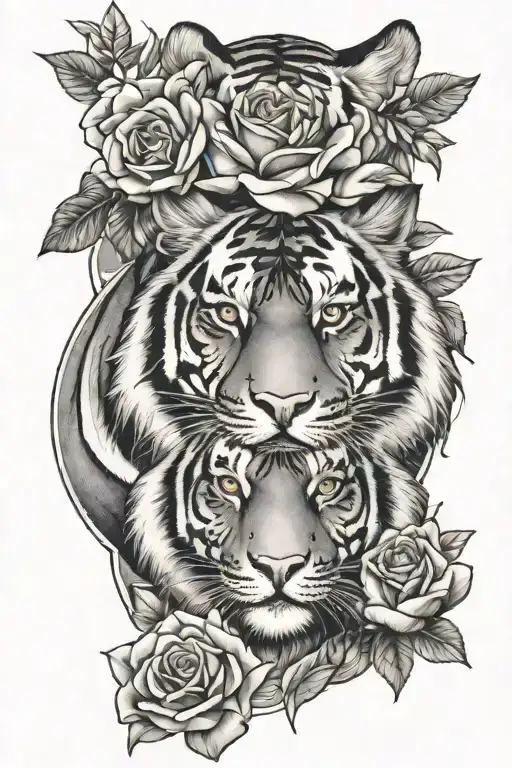 Tiger And Rose