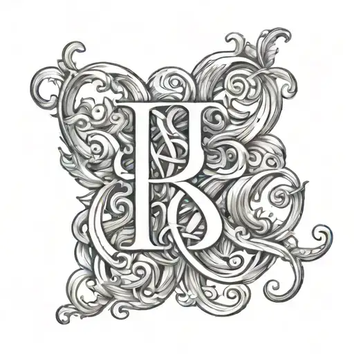Initials Intertwined B R S