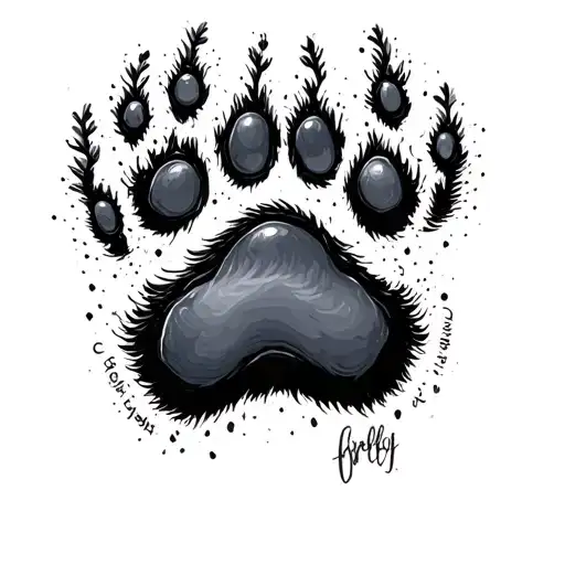 Bear Paw Print