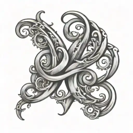 Initials Intertwined B S R