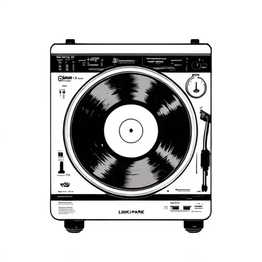 Linkin Park Logo On A Vinyl Player