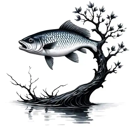 Fish And Tree Of Love