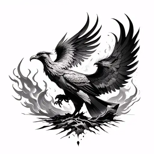 Phoenix Rising From The Ashes