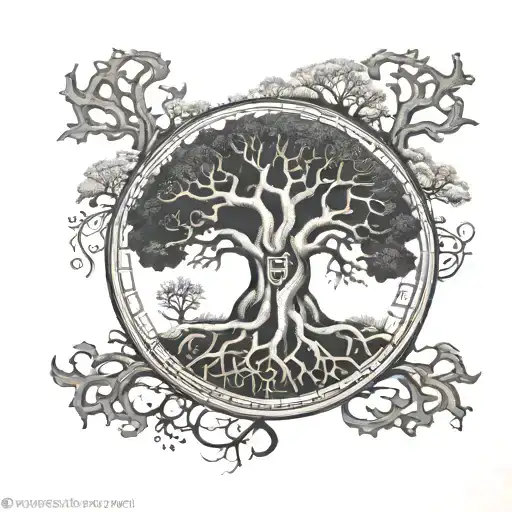 Vegvisir Ygg Drasil Tree