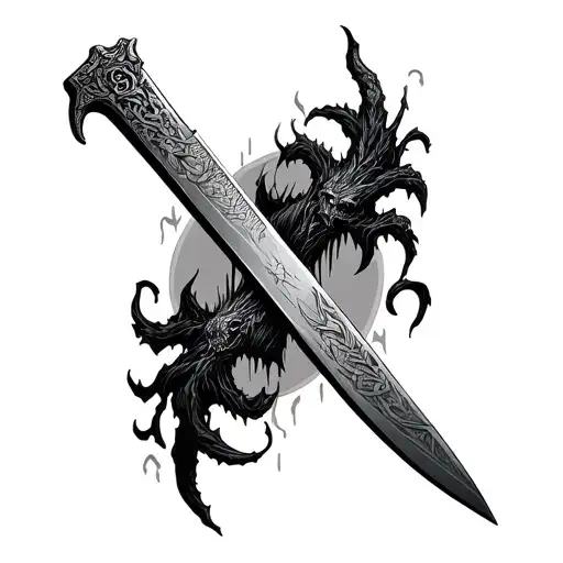 2 Cross Machete Slit And Demons