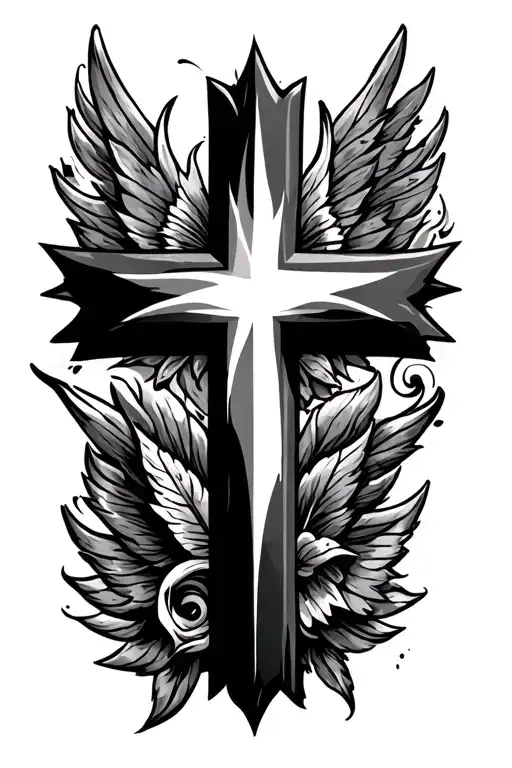 Christian Cross And Australian Southern Cross