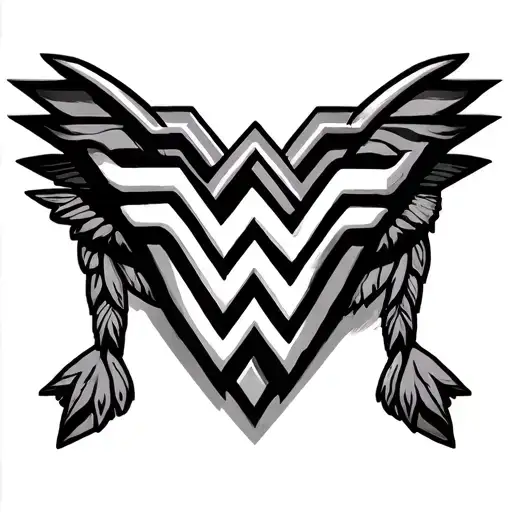 Aztec Wonder Woman Emblem Hispanic Theme