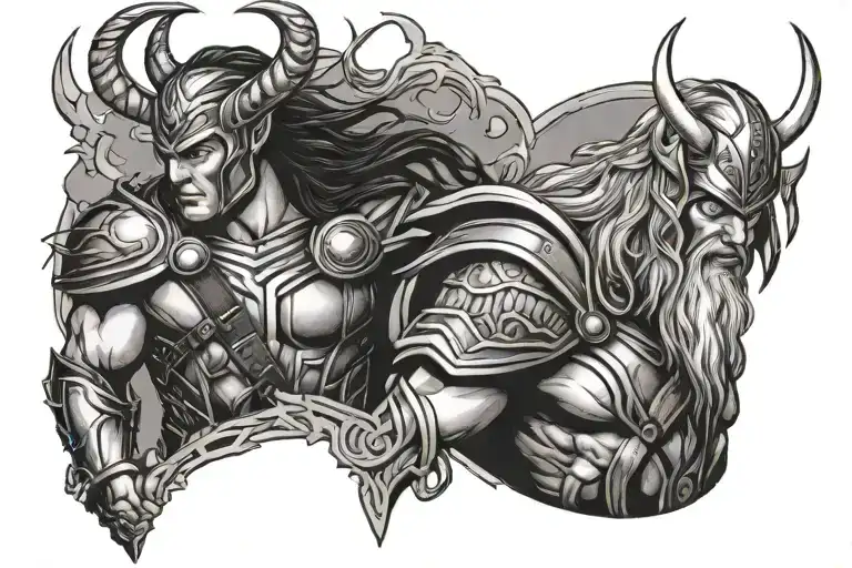 Loki Thor Odin Angry