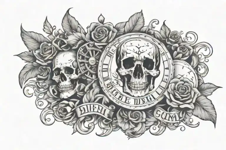 The Inscriptions Memento Mori And Carpe Diem Hour