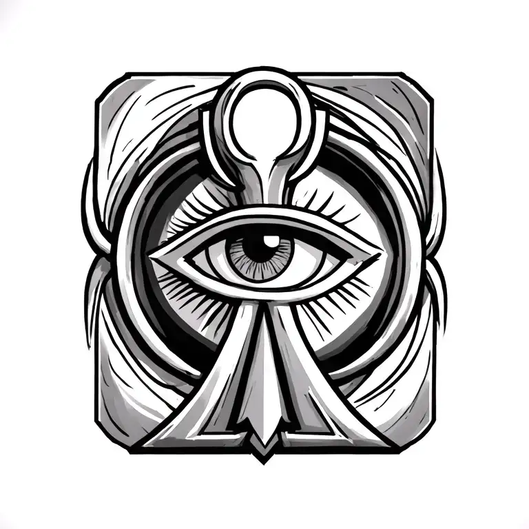 Ankh Symbol With Eye