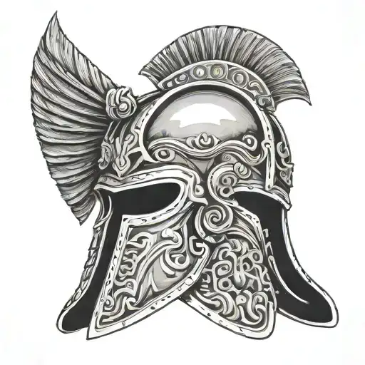 Gladiator Helmet Adorned