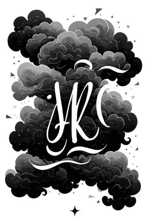 Name With Cloud Background