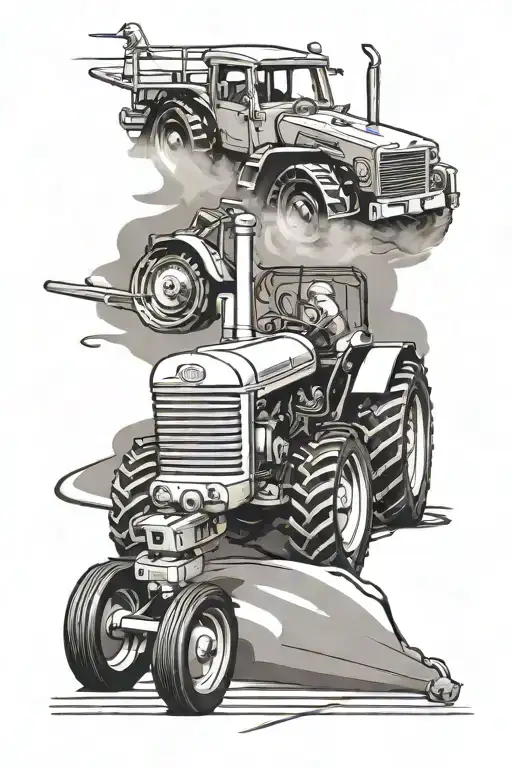 Tractor Plowing
