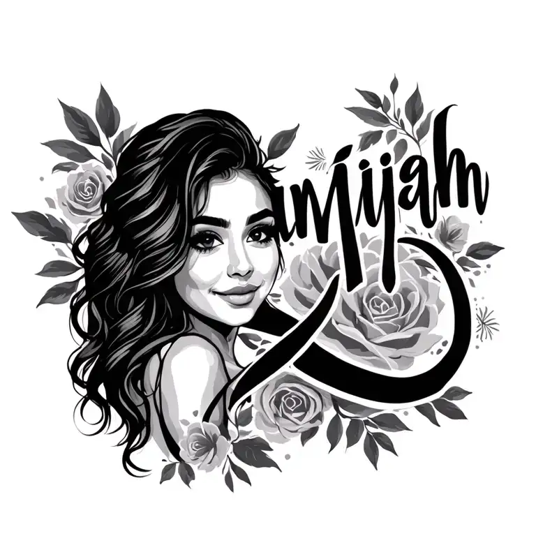 A Tattoo Of My Girlfriend Name Amiyah