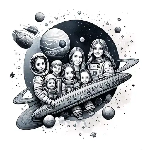 Family And Space Themed