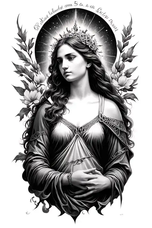 Psalms 23 Feminine Visual Representation Battle Scene