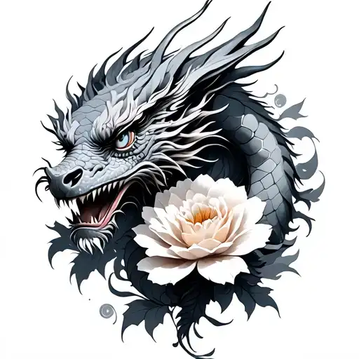 Flower And Dragon