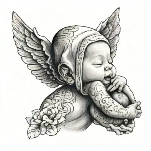 Newborn Baby Boy Holding