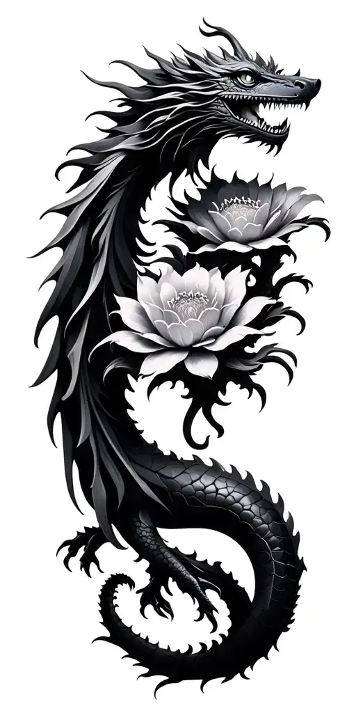 Flower And Dragon