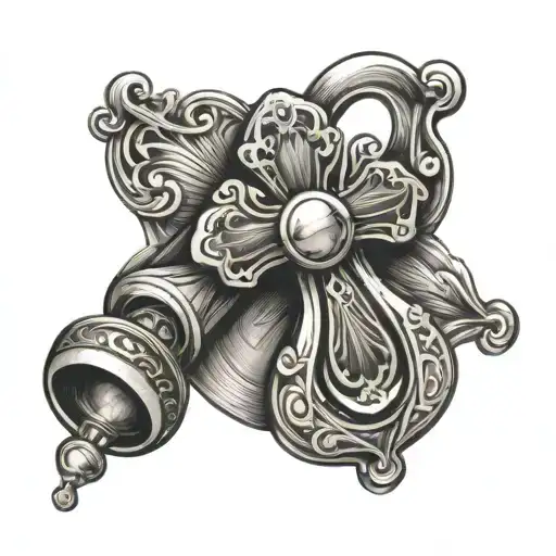 Cross Wedding Ring And Baby Pacifier