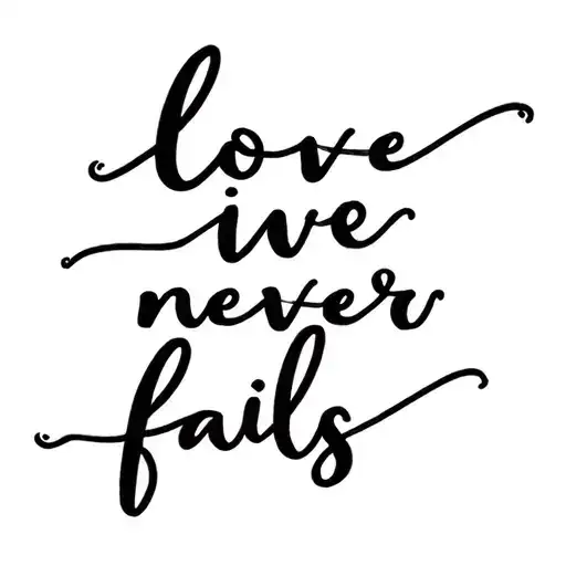 Love Never Fails Script