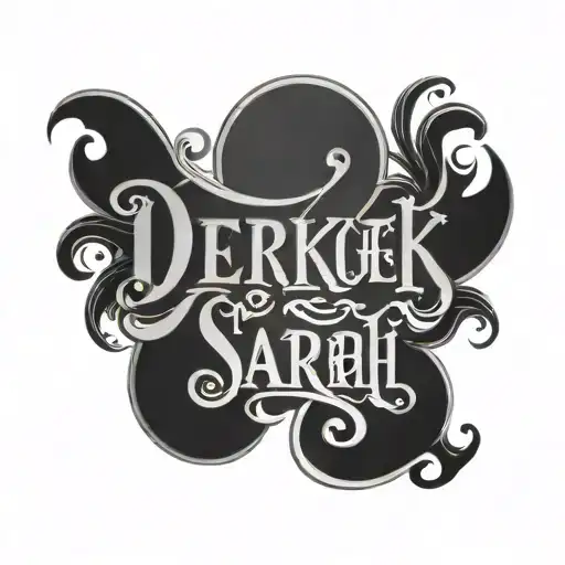 Ambigram That Says Derek Sarah