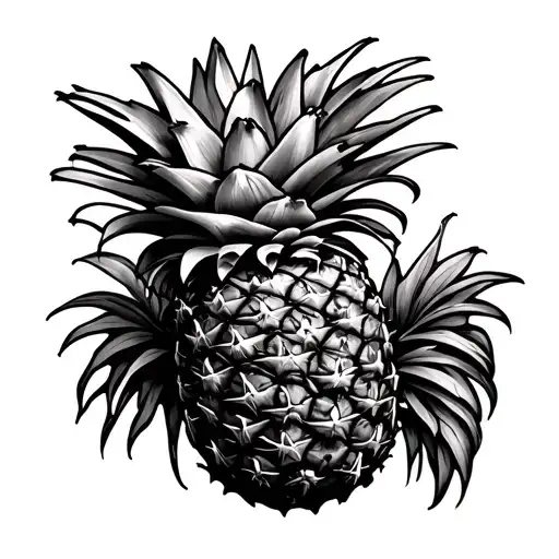 Pineapple With Infertility Symbol Incorporated