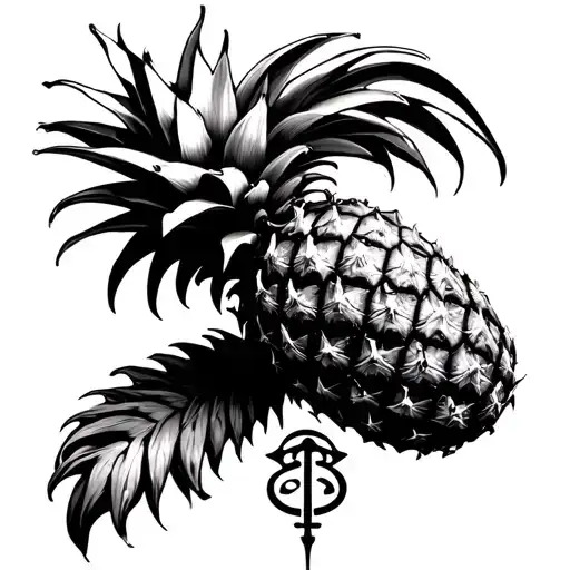 Pineapple With Infertility Symbol Underneath