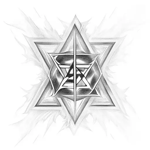 Phoenix Integrated Into Star Of David