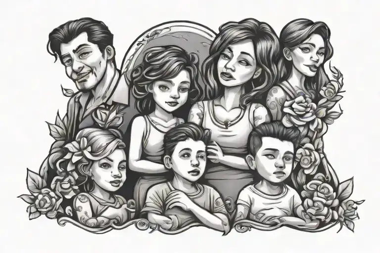 Meaningful Family Tattoo Design