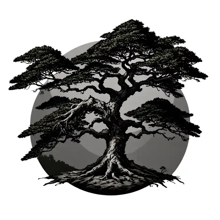 Cypress Tree Growing