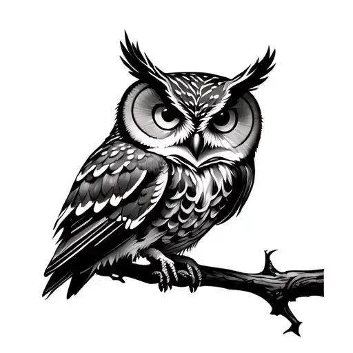 Owl In The Shape Of A Heart