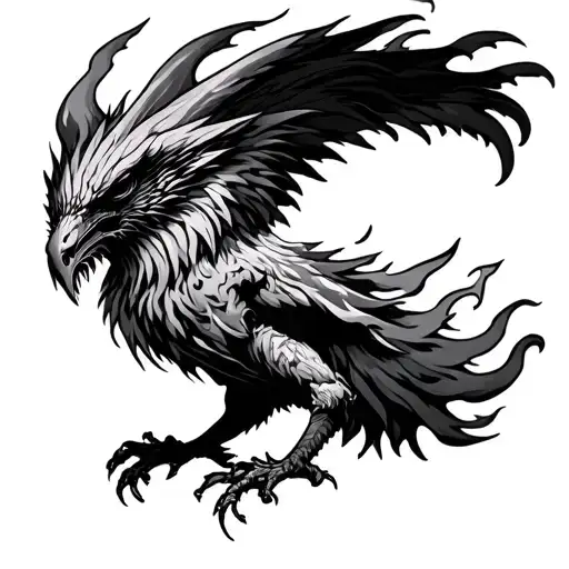 Fenix In Fire Flames